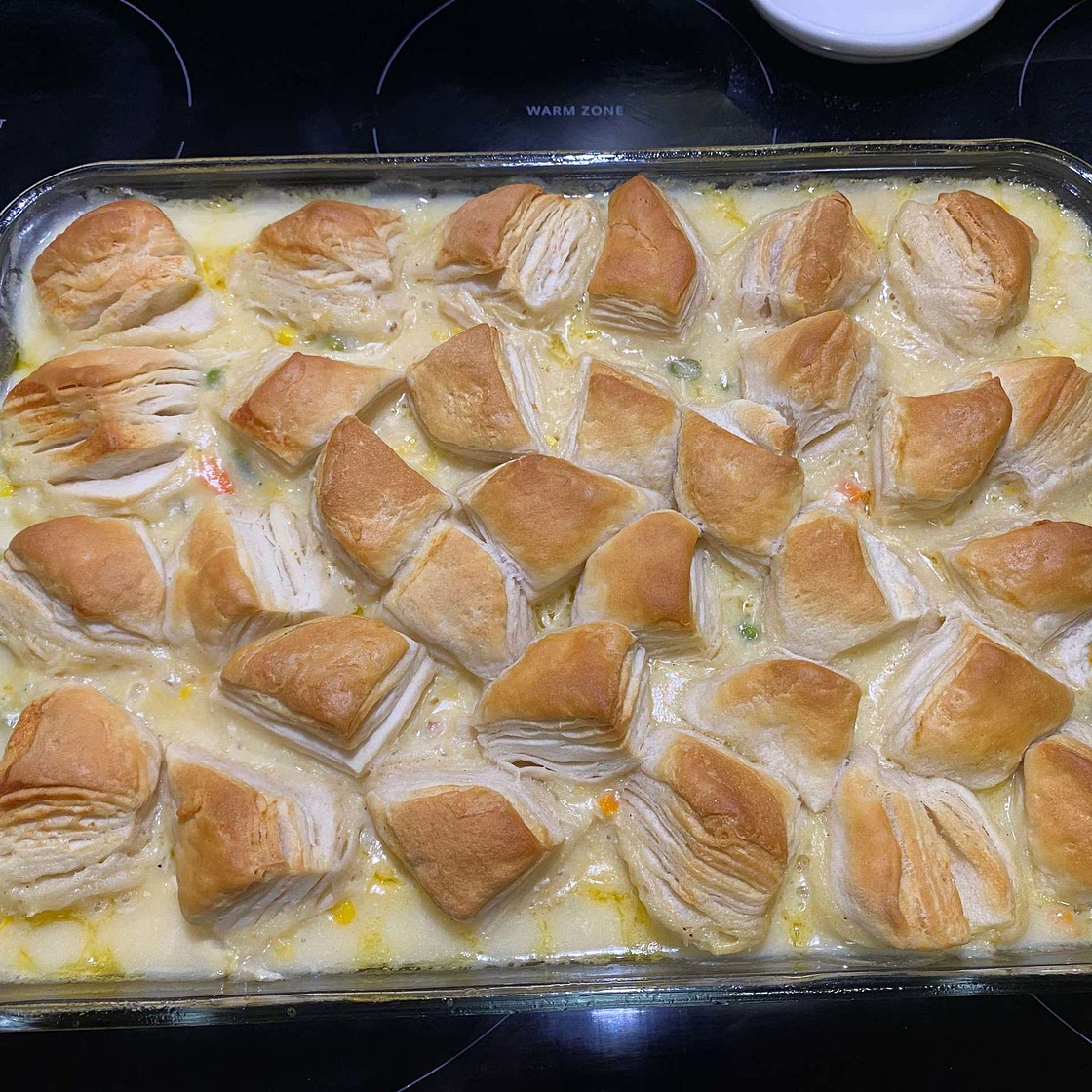 Chicken Pot Pie Bubble-Up Bake