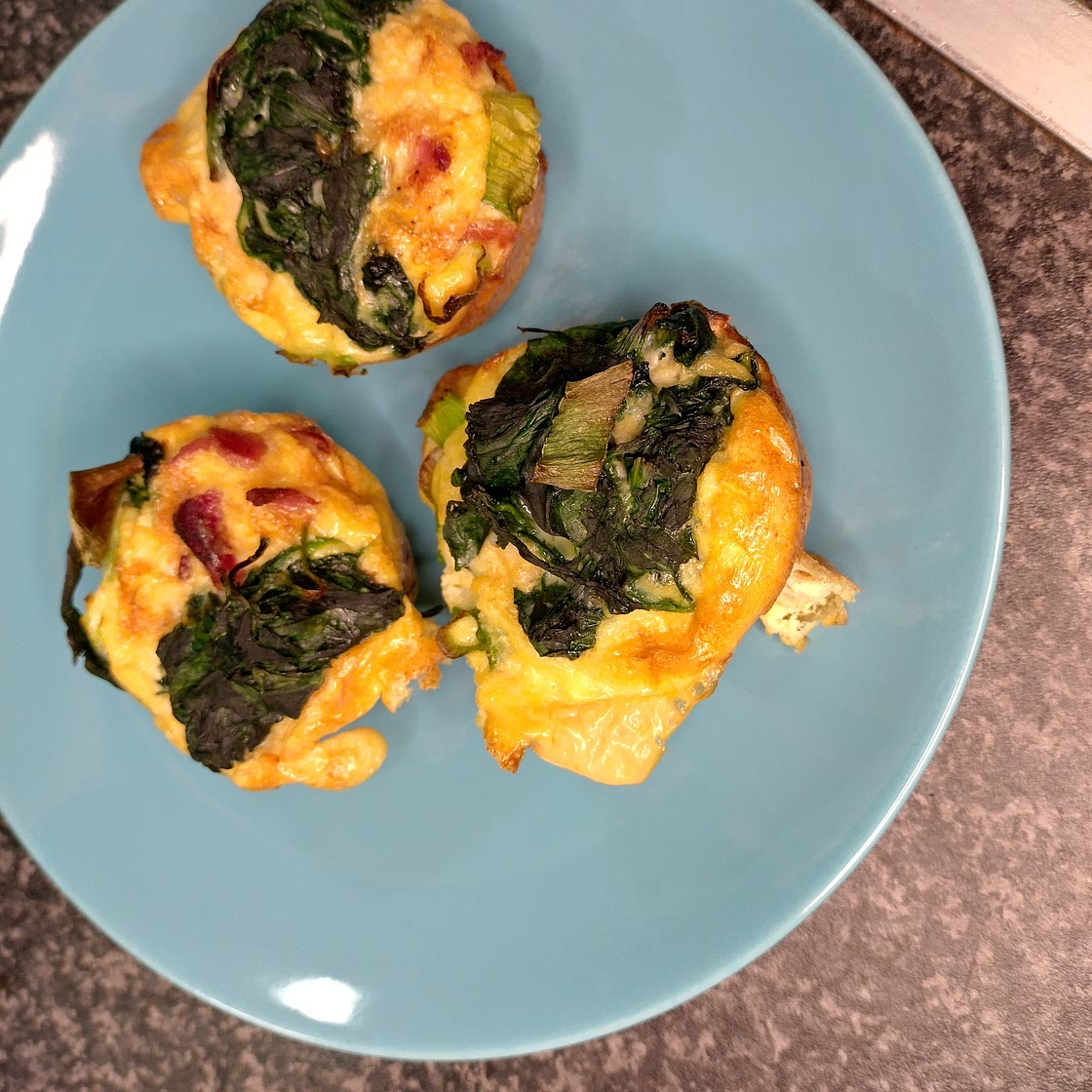 Low-FODMAP and Keto breakfast egg muffins