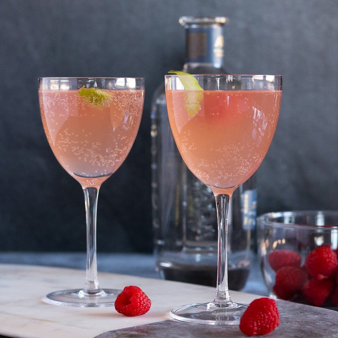 Sparkling Raspberry Tequila Cocktail