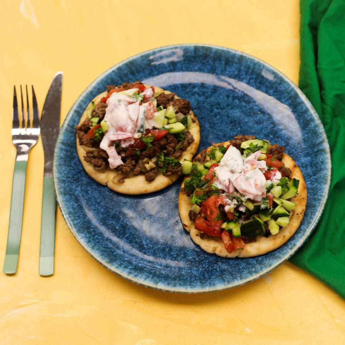 Beautifully Simple Beef Pita with Tzatziki