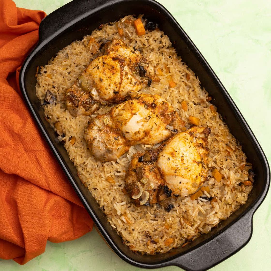 Herby Chicken on Rice