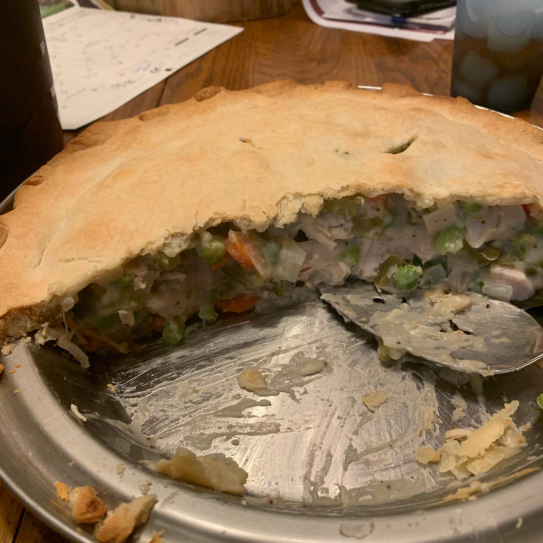 Dad's Leftover Turkey Pot Pie