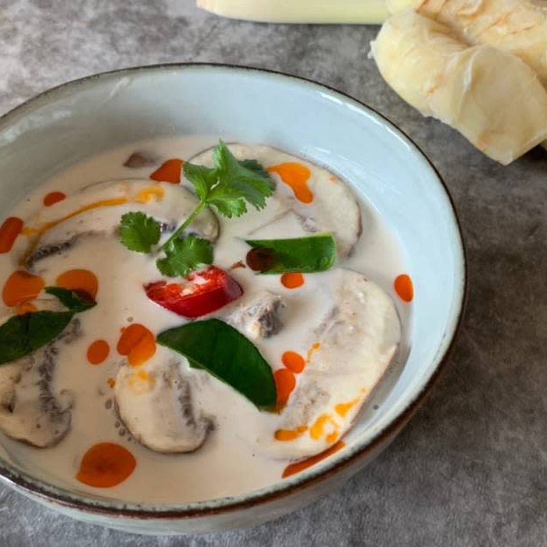 Vermicelli Tempeh Tom Kha Soup