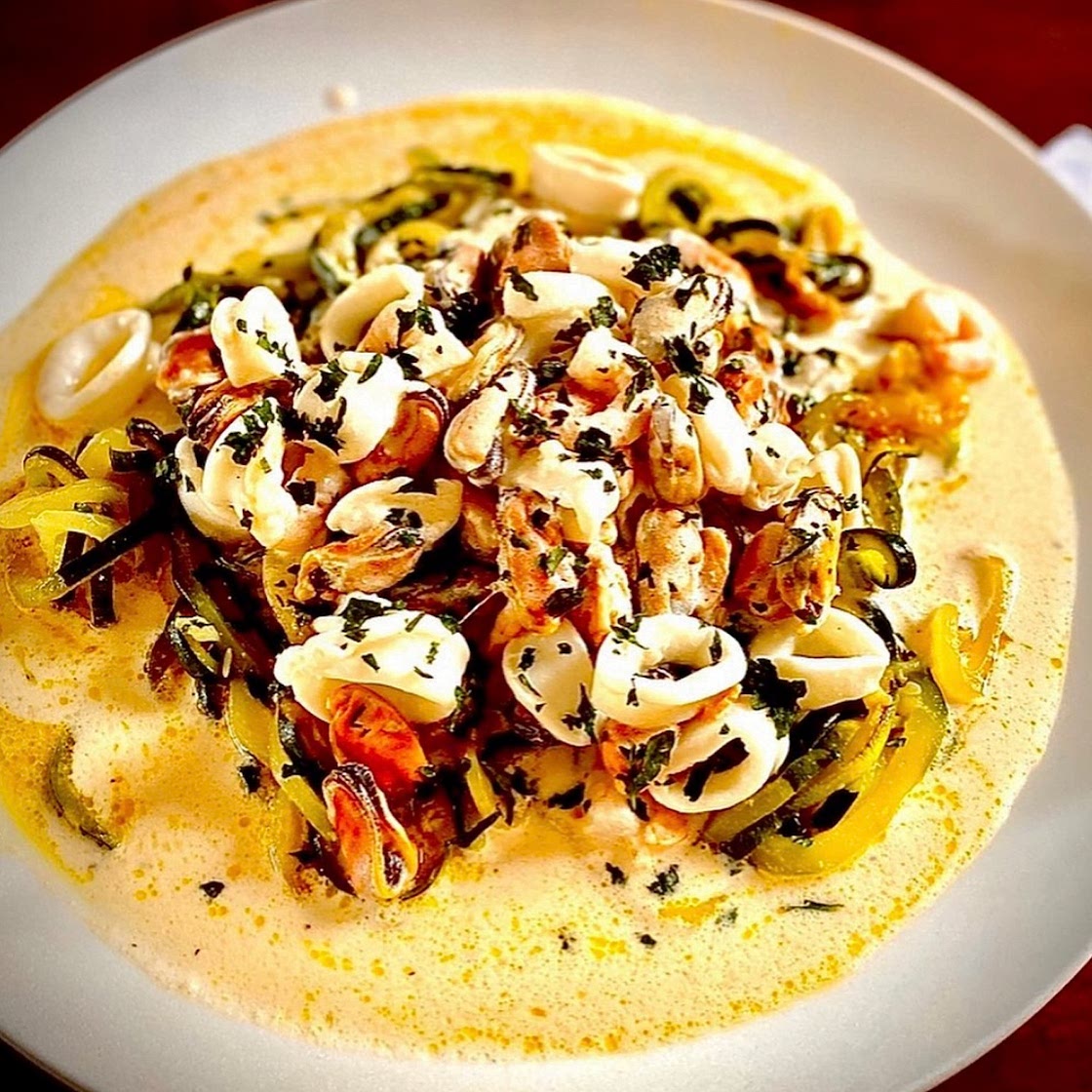 FRUTTI DI MARE (SEAFOOD ZOODLE LINGUINE)