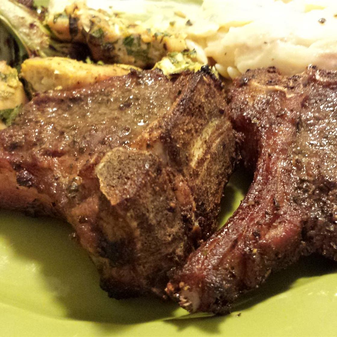 Grilled Lamb with Brown Sugar Glaze