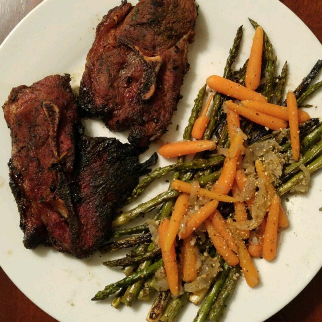 Grilled Lamb with Brown Sugar Glaze