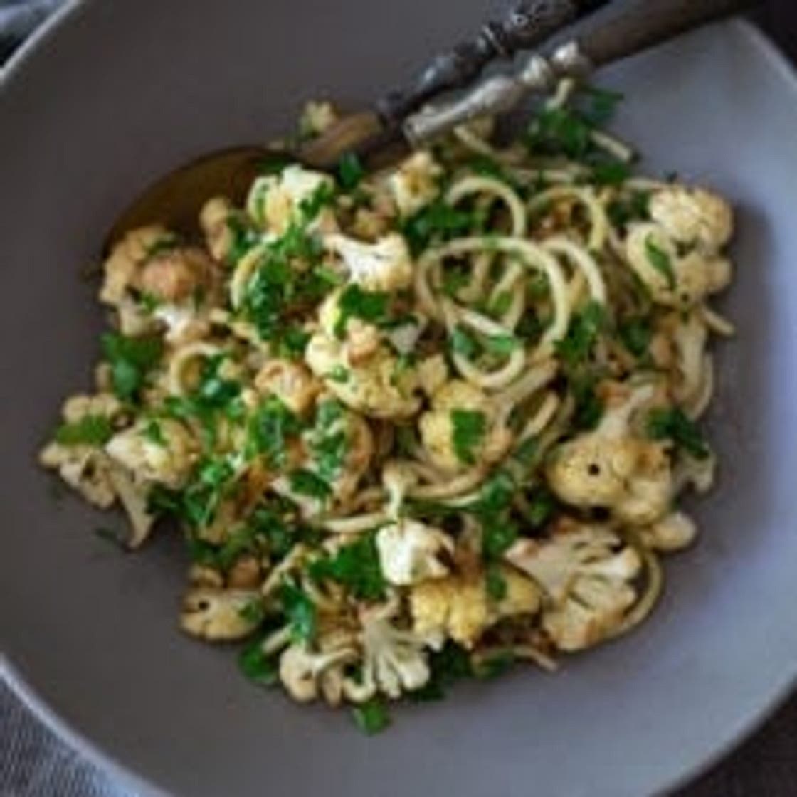 Roasted Cauliflower Pasta with Lemon and Garlic