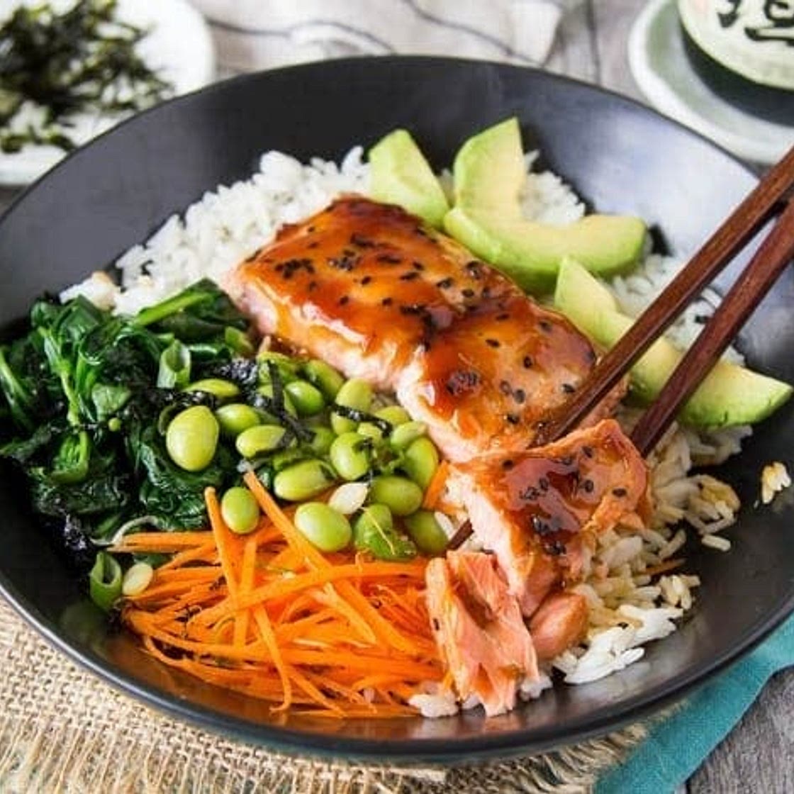 Teriyaki Salmon Bowl