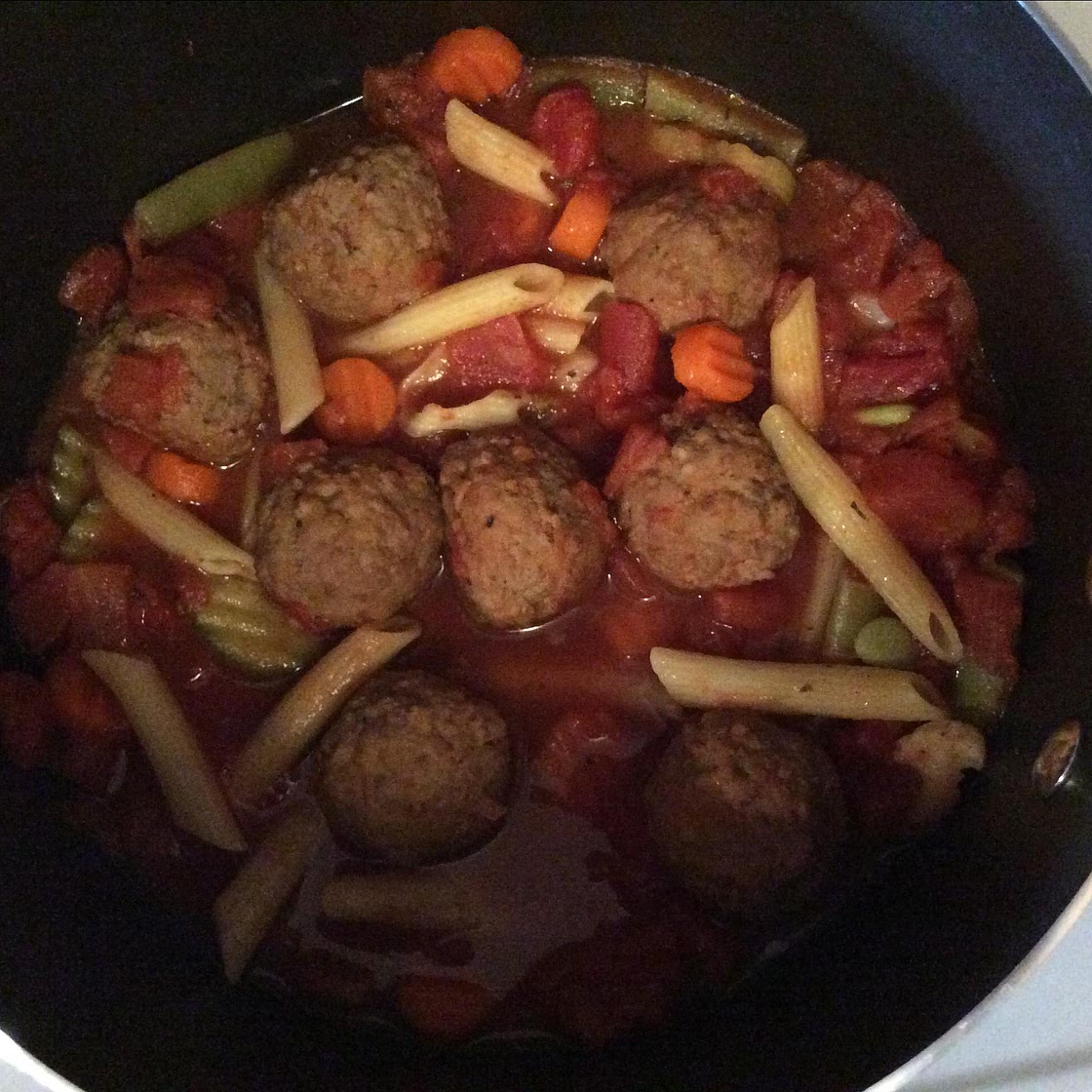 Hearty Italian Meatball Soup