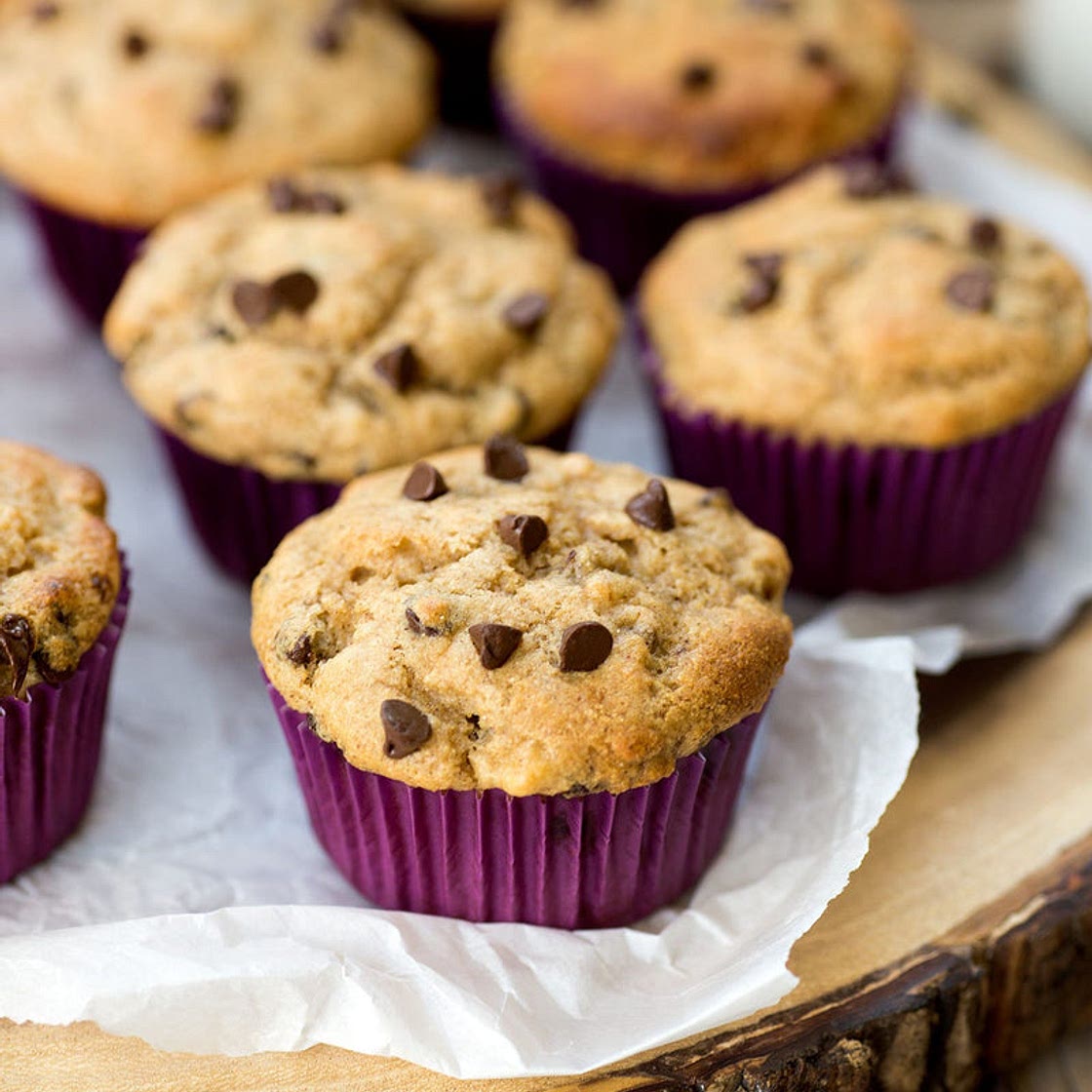 Banana Chocolate Chip Power Muffins