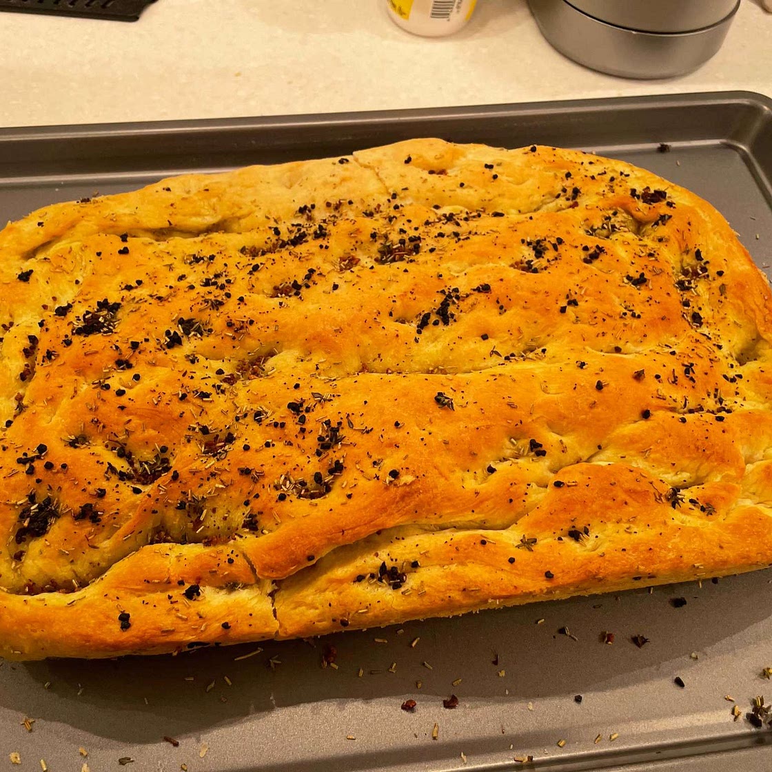 Easy Rosemary Garlic Focaccia Bread