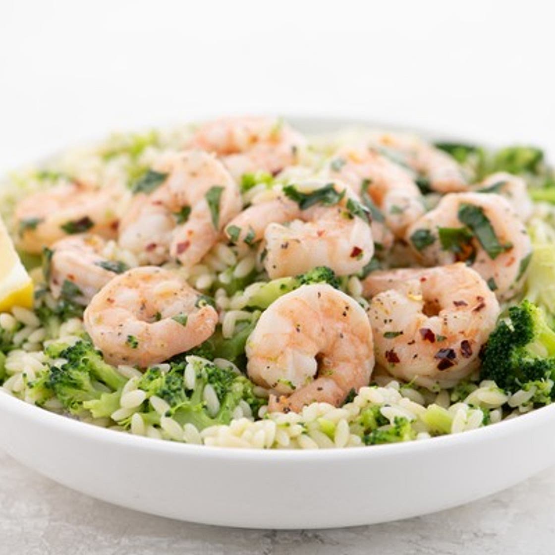 Shrimp Scampi with Broccoli Orzo Skinnytaste