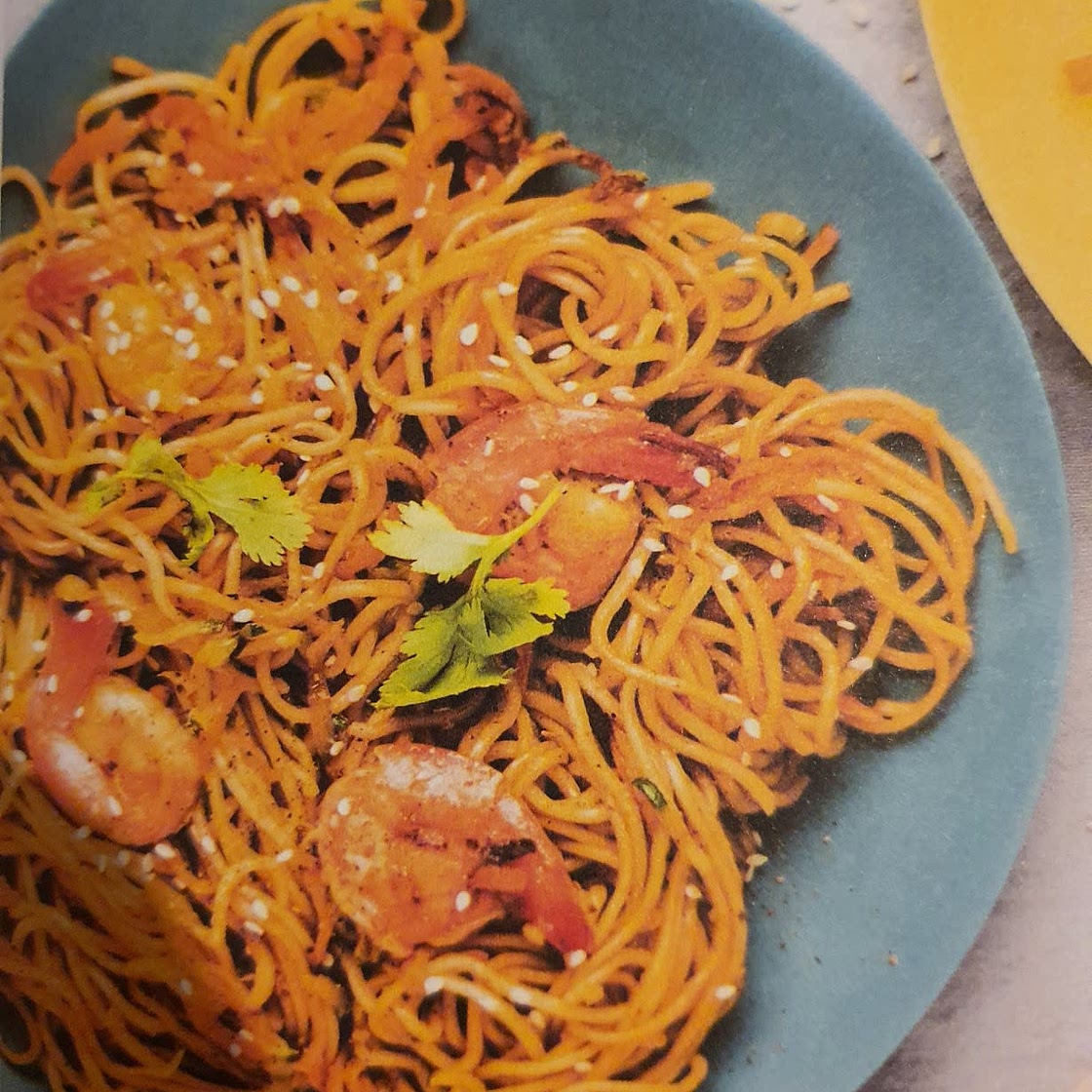 Nouilles Sautées aux crevettes