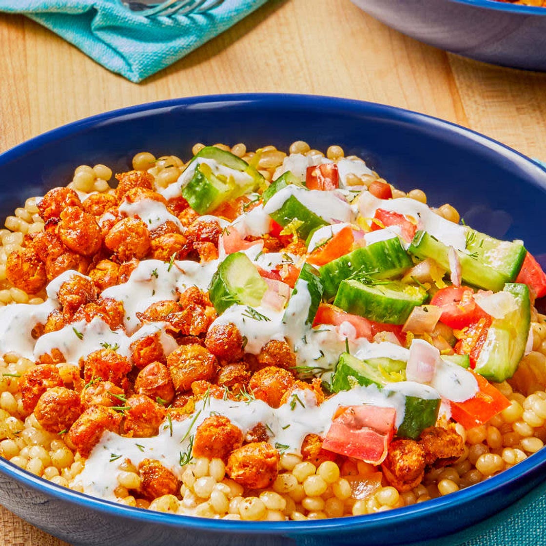 Honey Dill Roasted Chickpea Bowls