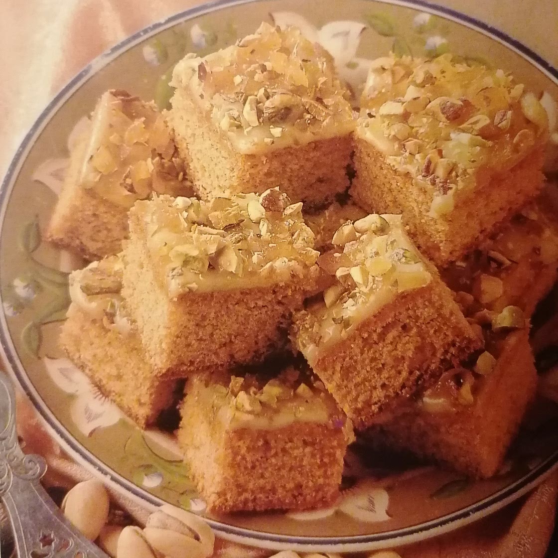 Ginger & Pistachio Squares