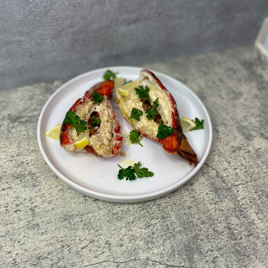 Lobster with White Wine Butter Sauce