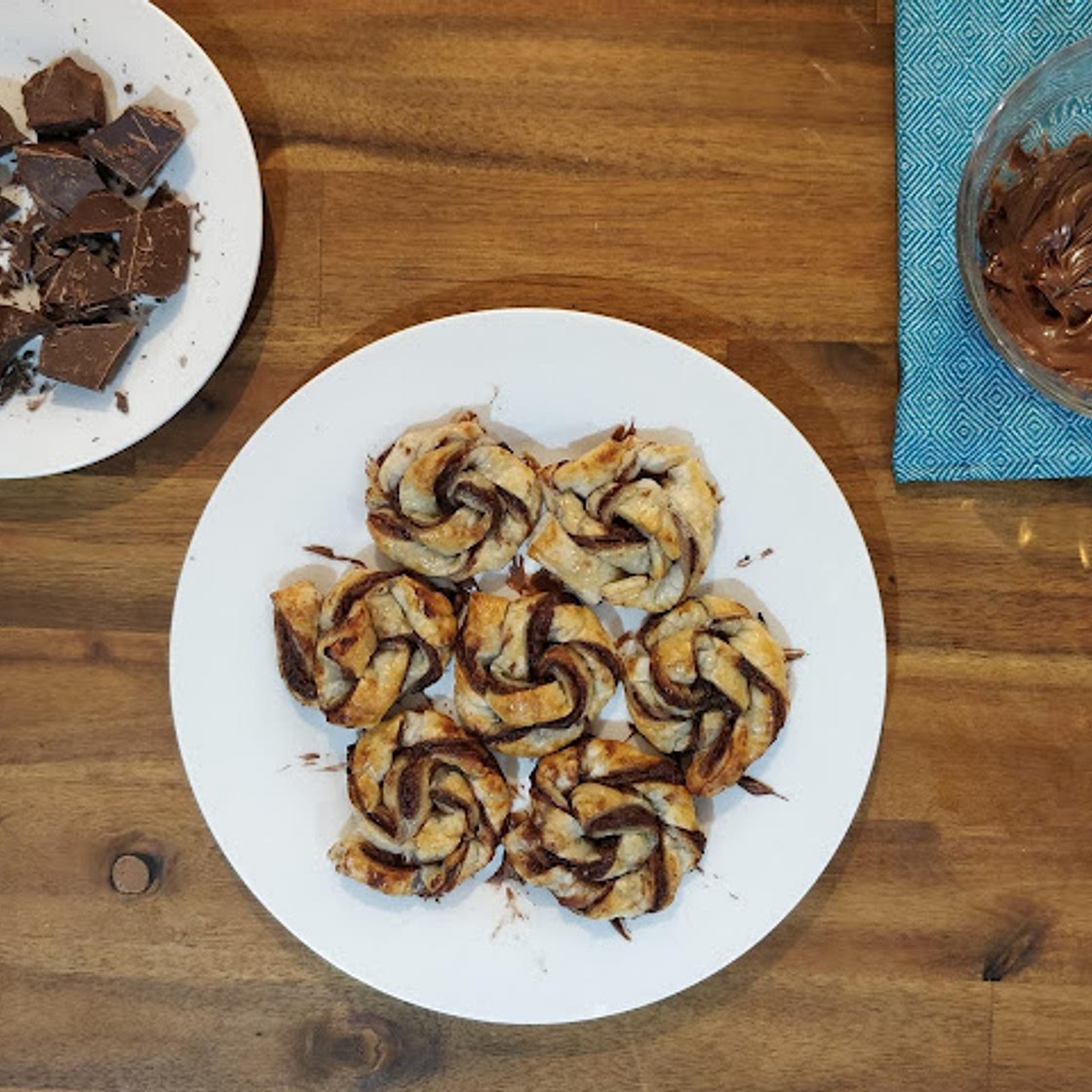 Nutella Puff Pastry Swirls Recipe