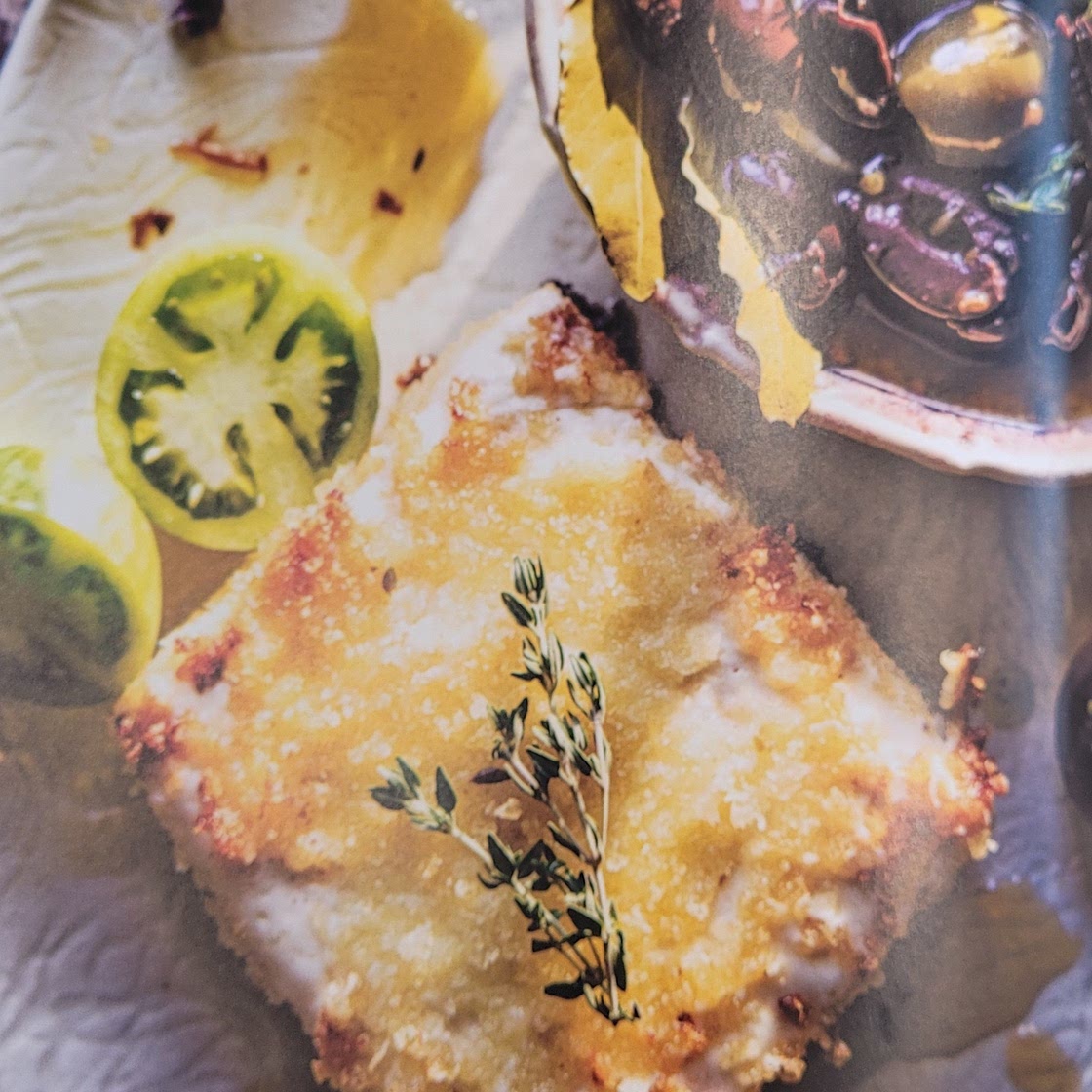 Pan-Fried Feta with Thyme and Greek Marinated Olives