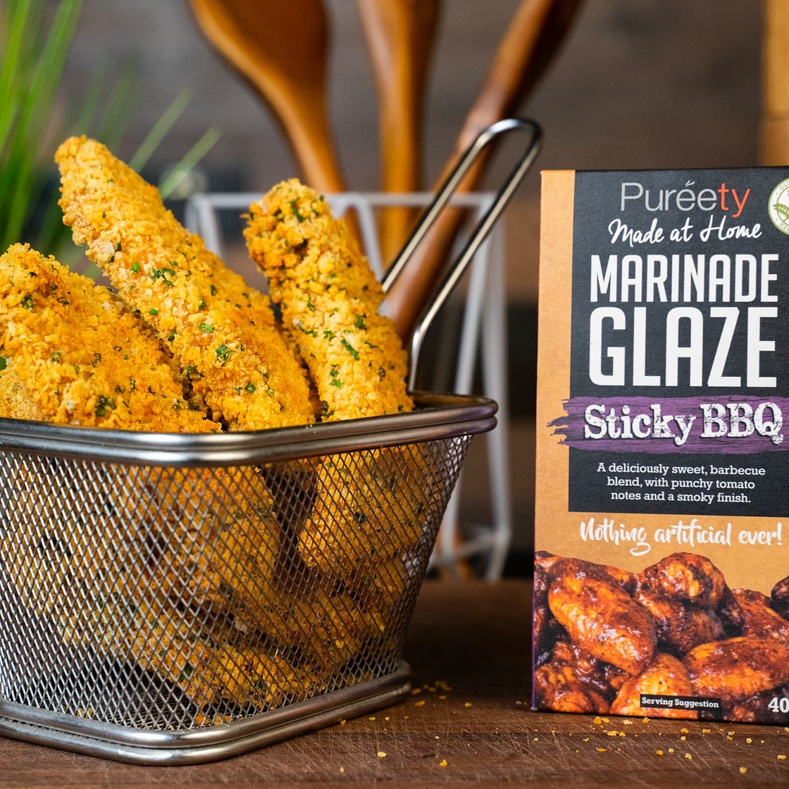 Gluten Free Crispy BBQ Chicken Goujons by Pureety