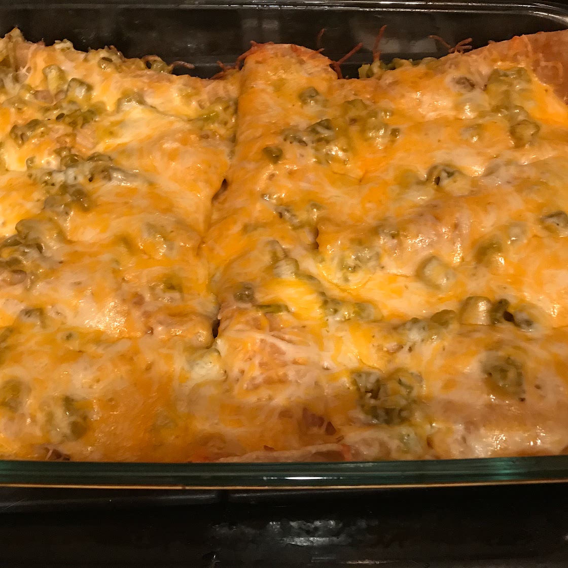 Enchanted Sour Cream Chicken Enchiladas