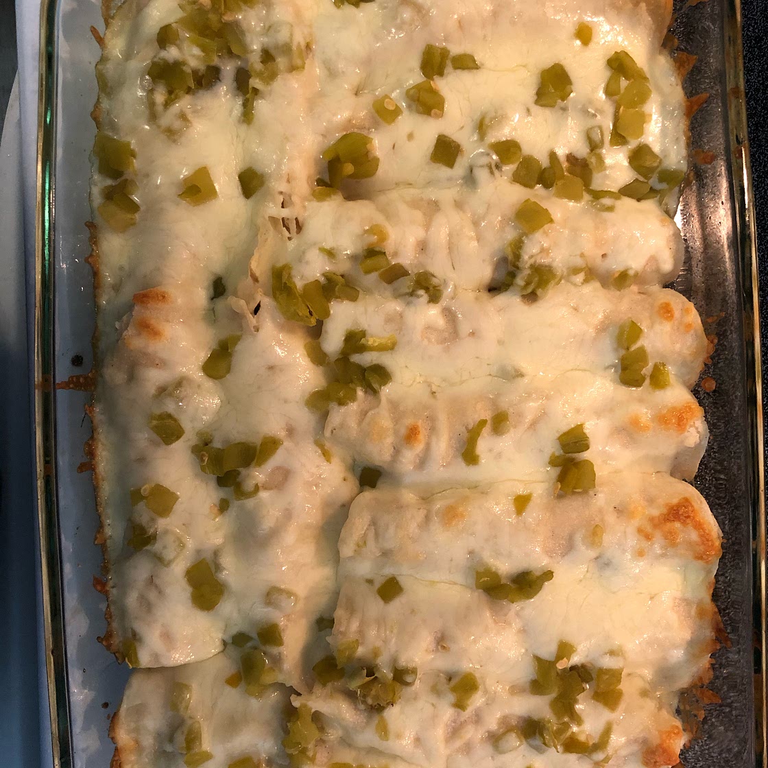 Enchanted Sour Cream Chicken Enchiladas