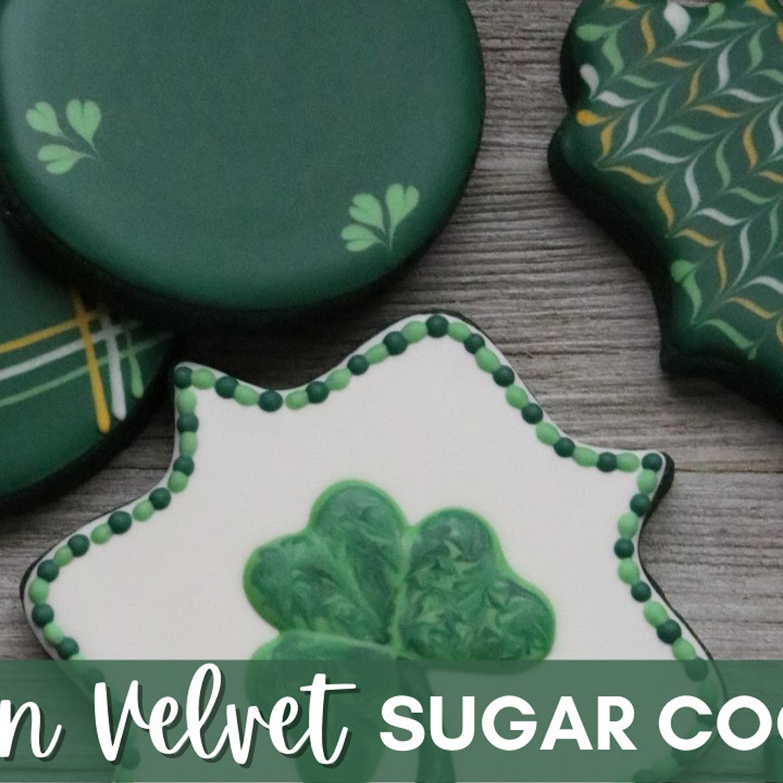 Green Velvet Sugar Cookies