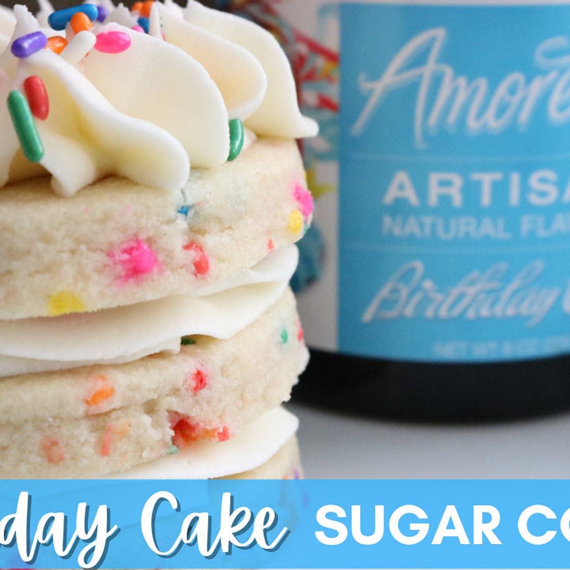 Birthday Cake Sugar Cookies