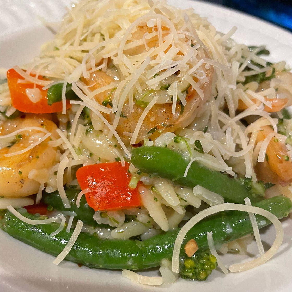 Shrimp Scampi with Broccoli Orzo