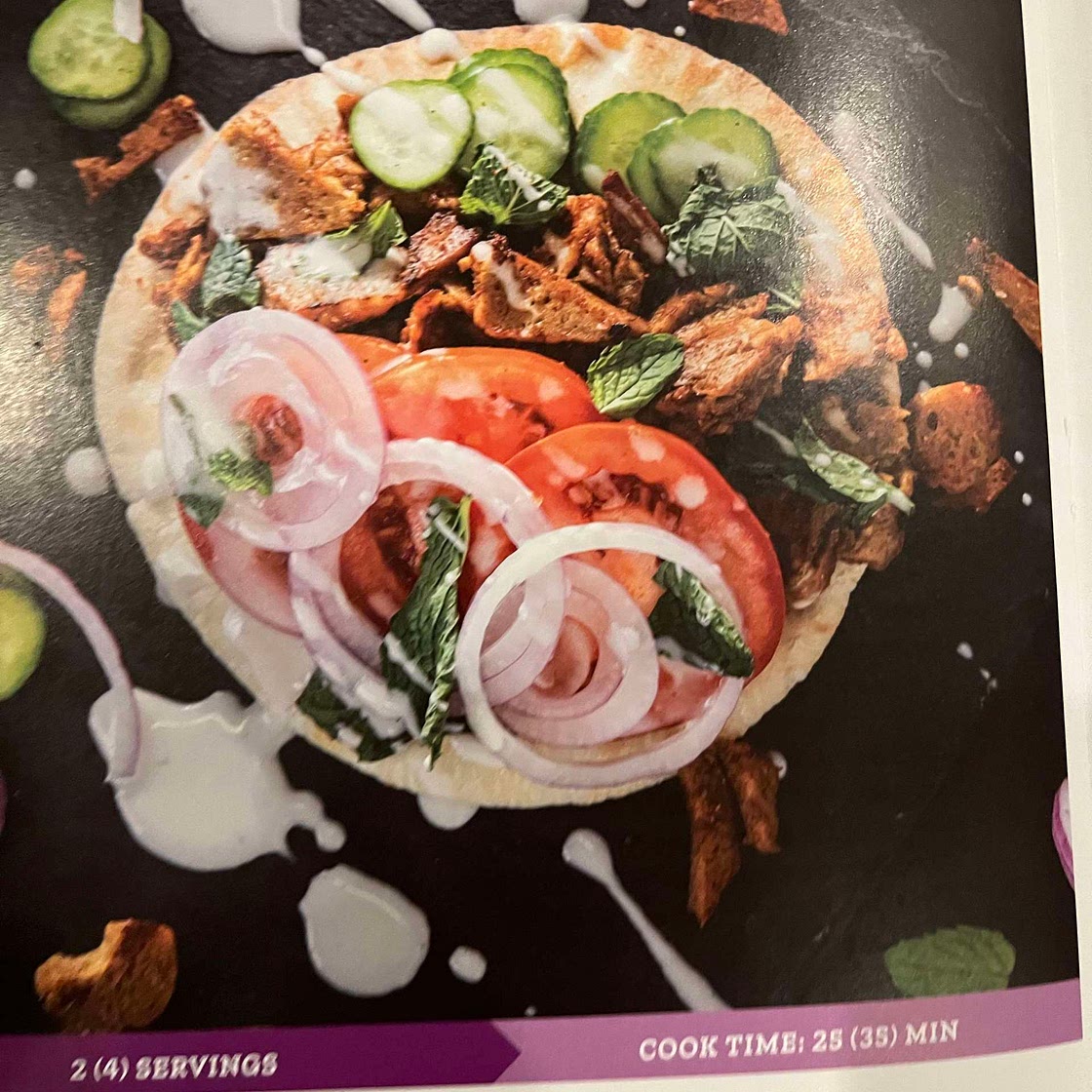 Greek seitan gyros