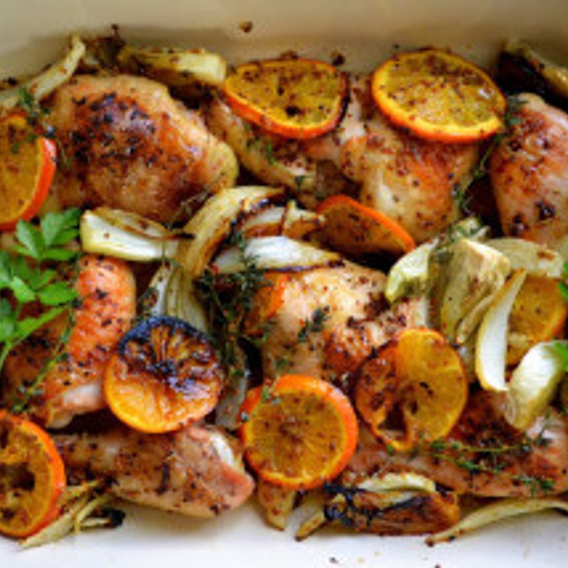 Roasted Chicken with Clementines