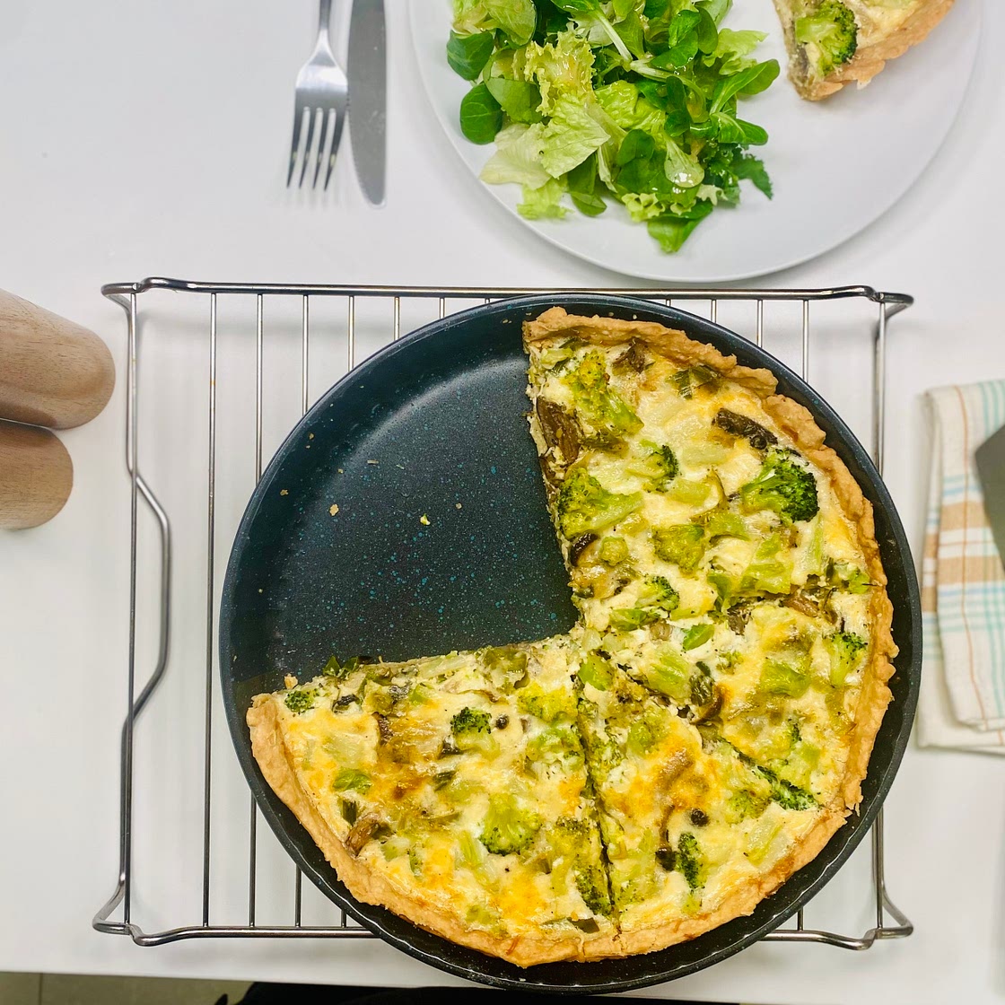 Vegetable and Cheese Quiche