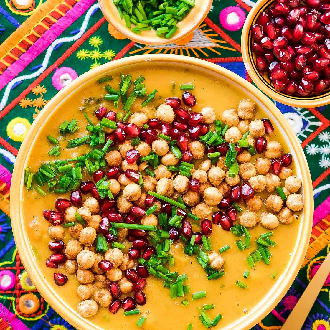 Butternut squash coconut soup - easy vegan recipe