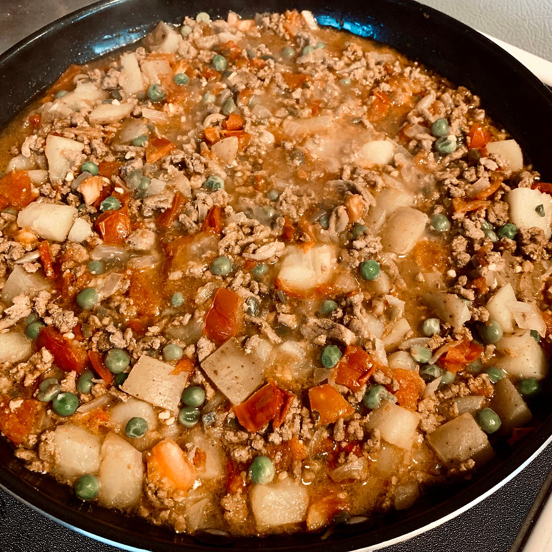 Keema Aloo (Ground Beef and Potatoes)