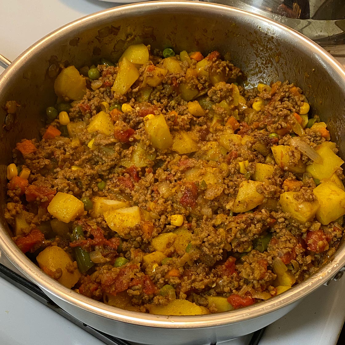 Keema Aloo (Ground Beef and Potatoes)