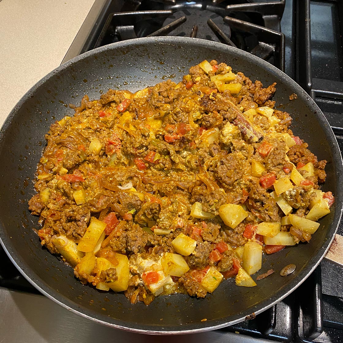 Keema Aloo (Ground Beef and Potatoes)