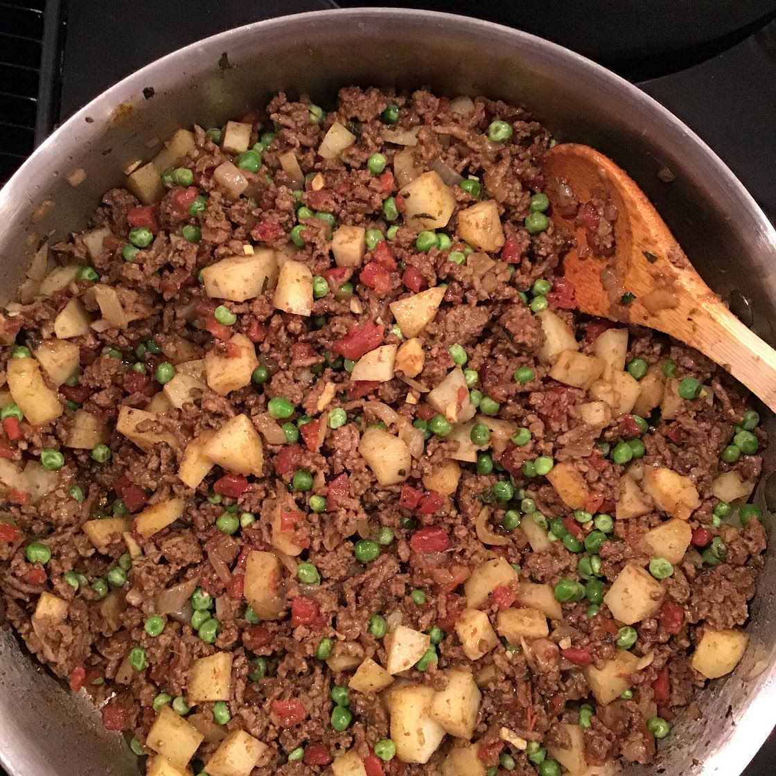 Keema Aloo (Ground Beef and Potatoes)