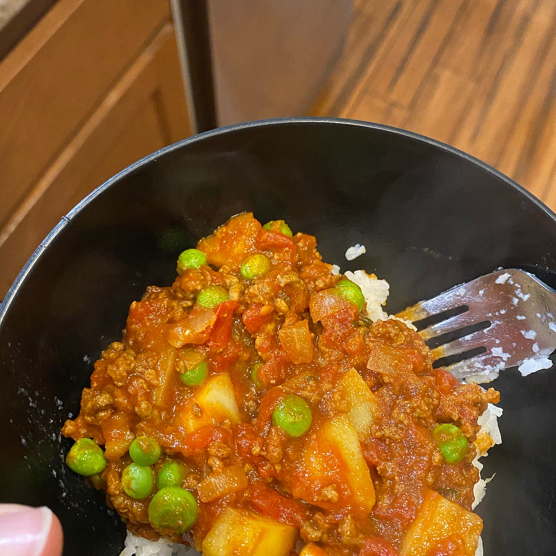 Keema Aloo (Ground Beef and Potatoes)