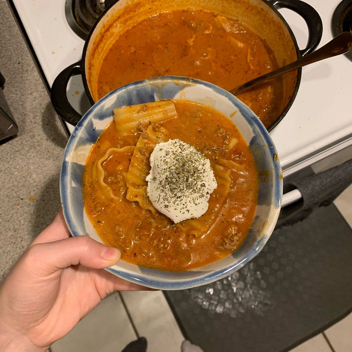 Spicy Lasagna Soup