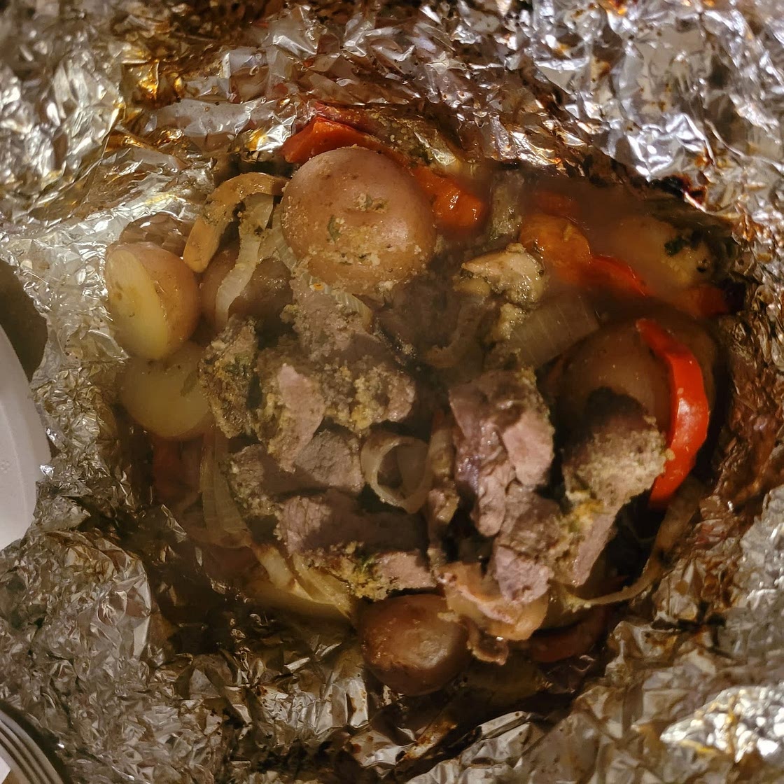 Air Fryer Steak Hobo Dinner Recipe