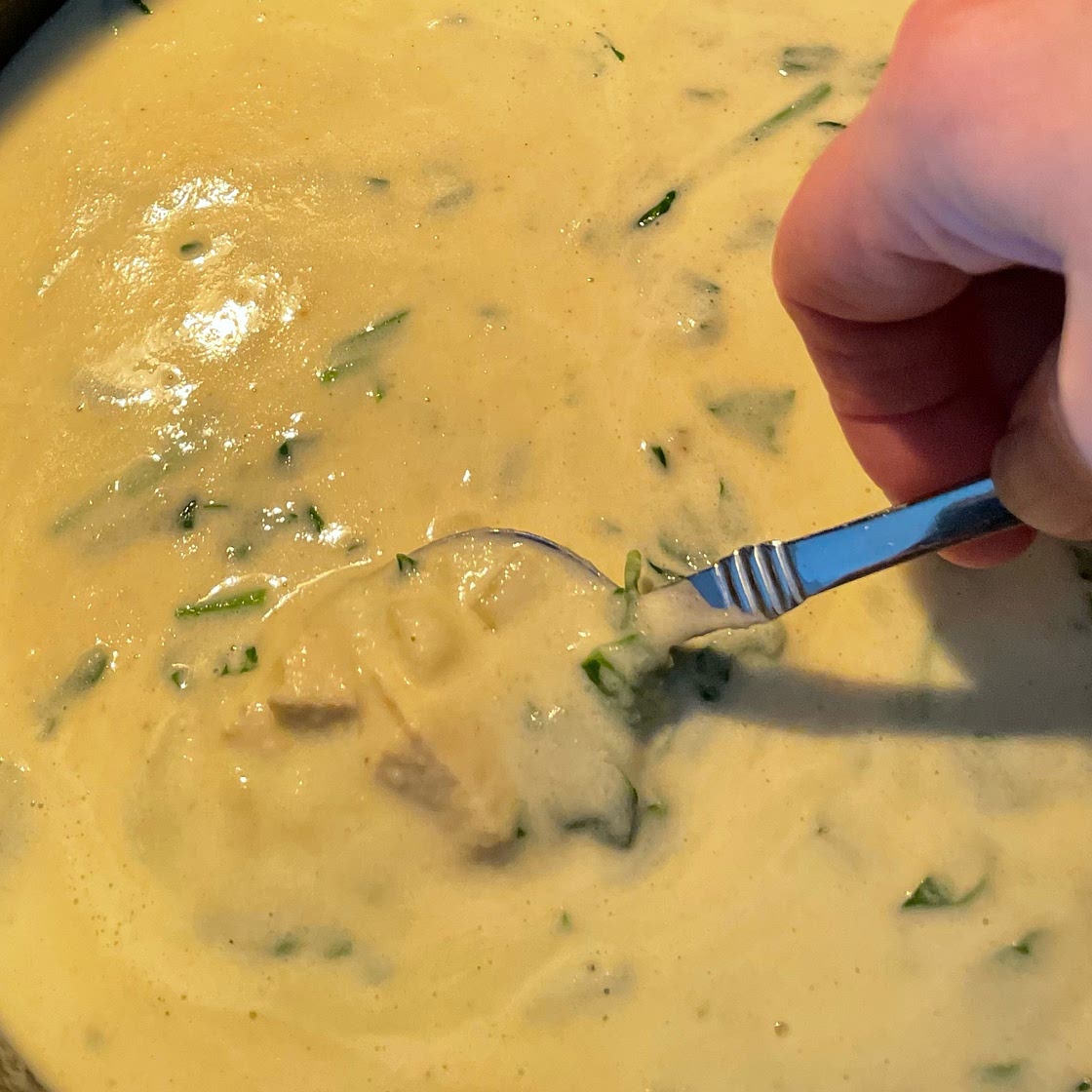 Creamy Chicken Spinach Soup Recipe