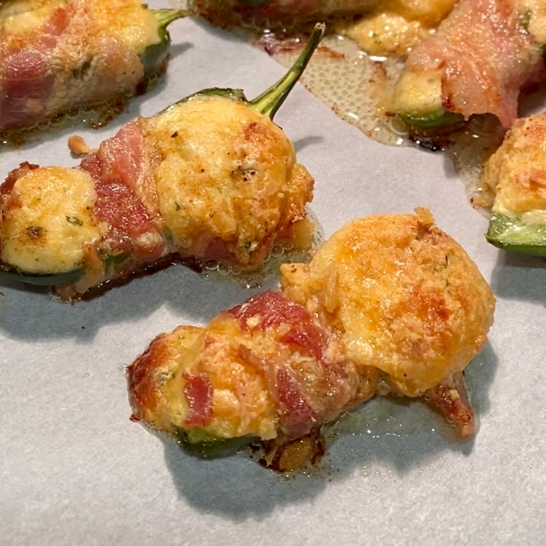 Bacon wrapped jalapeños