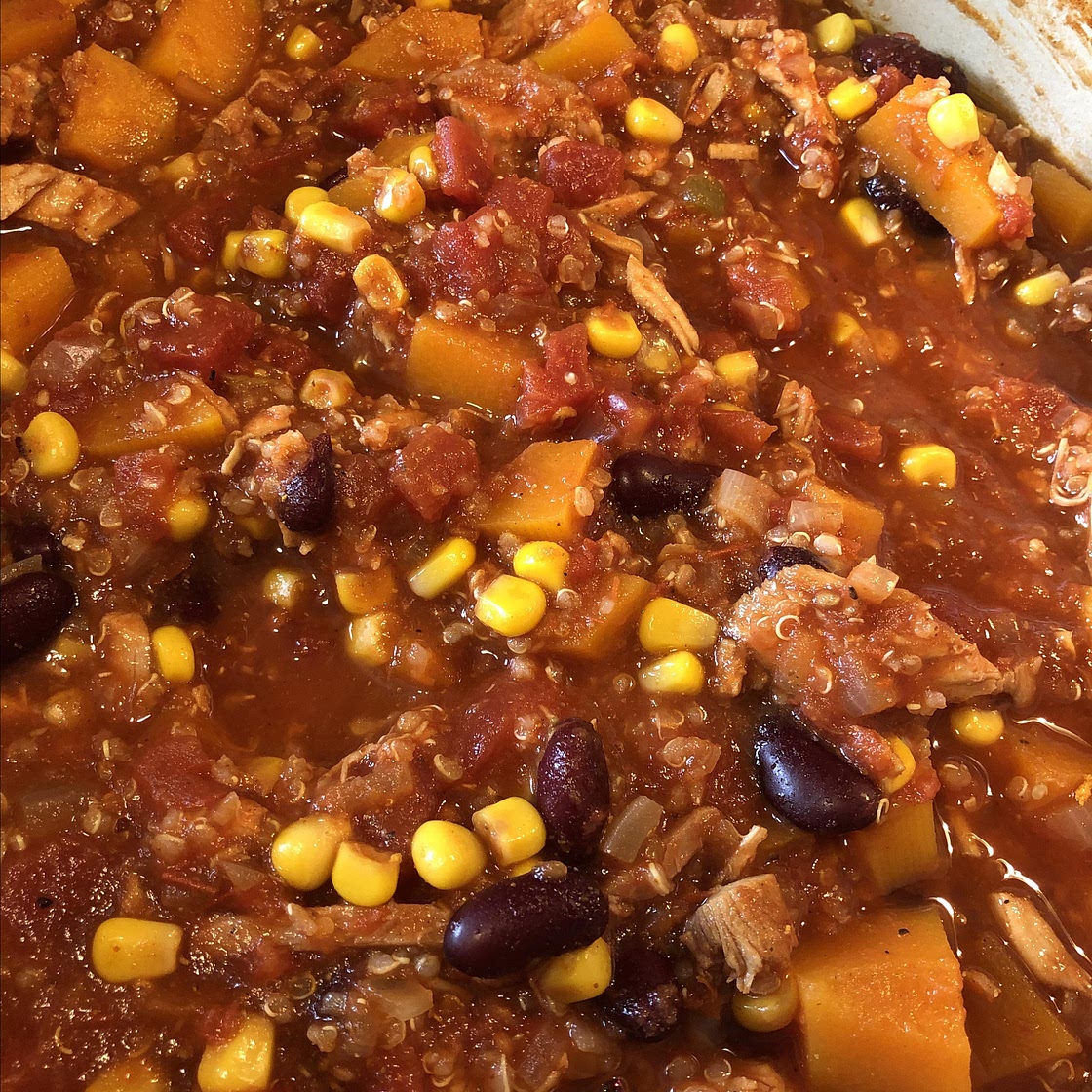 Butternut Squash and Turkey Chili