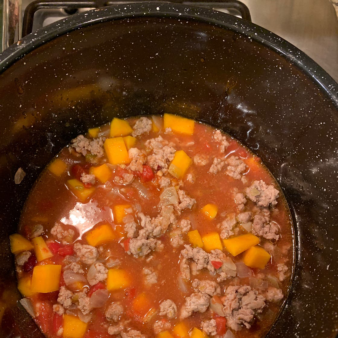 Butternut Squash and Turkey Chili