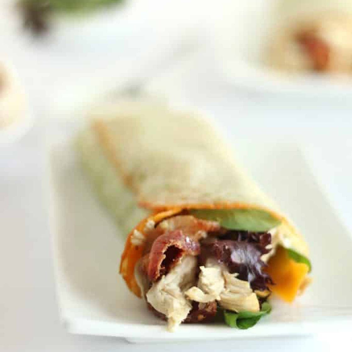 Keto Chicken Bacon Ranch Cheese Wraps