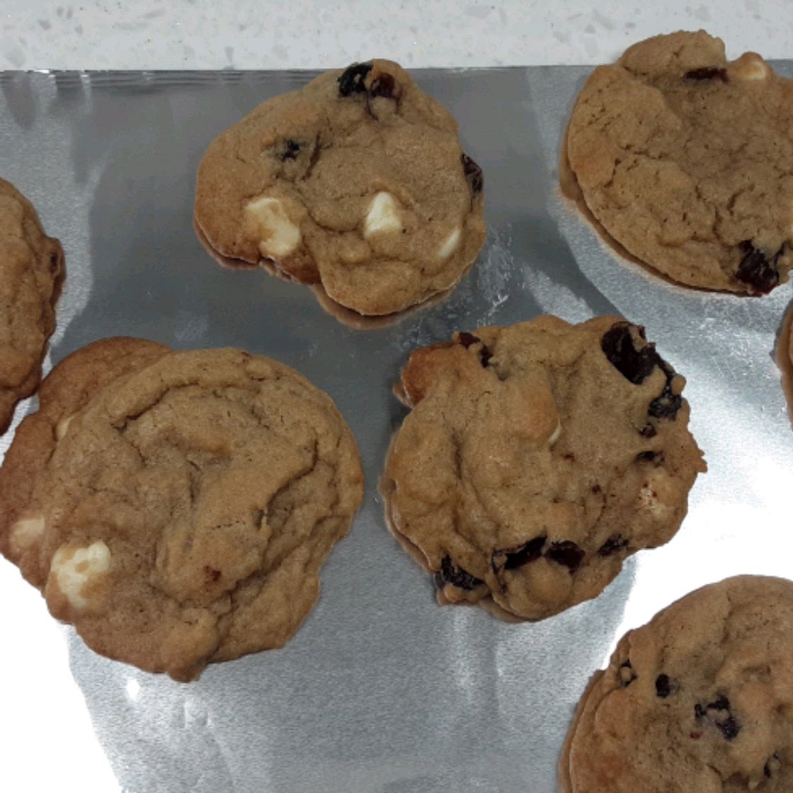 White Chocolate and Cranberry Cookies