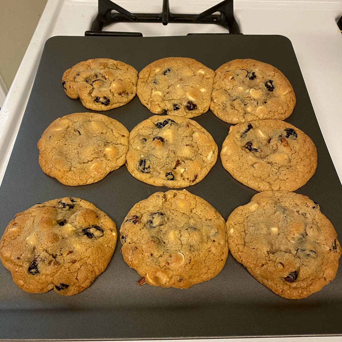 White Chocolate and Cranberry Cookies