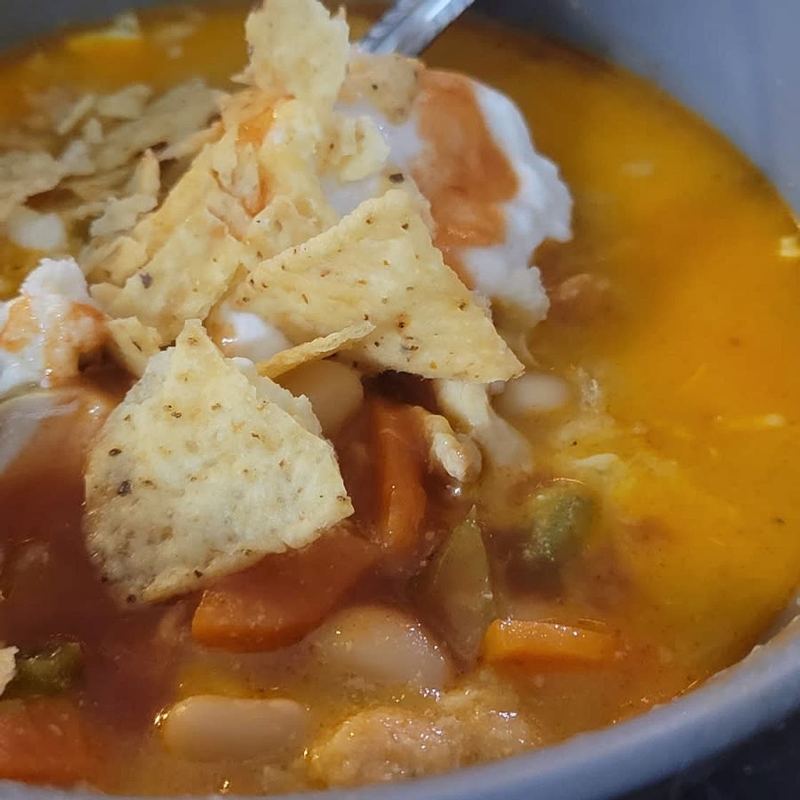 Slow Cooker Buffalo Chicken Chili