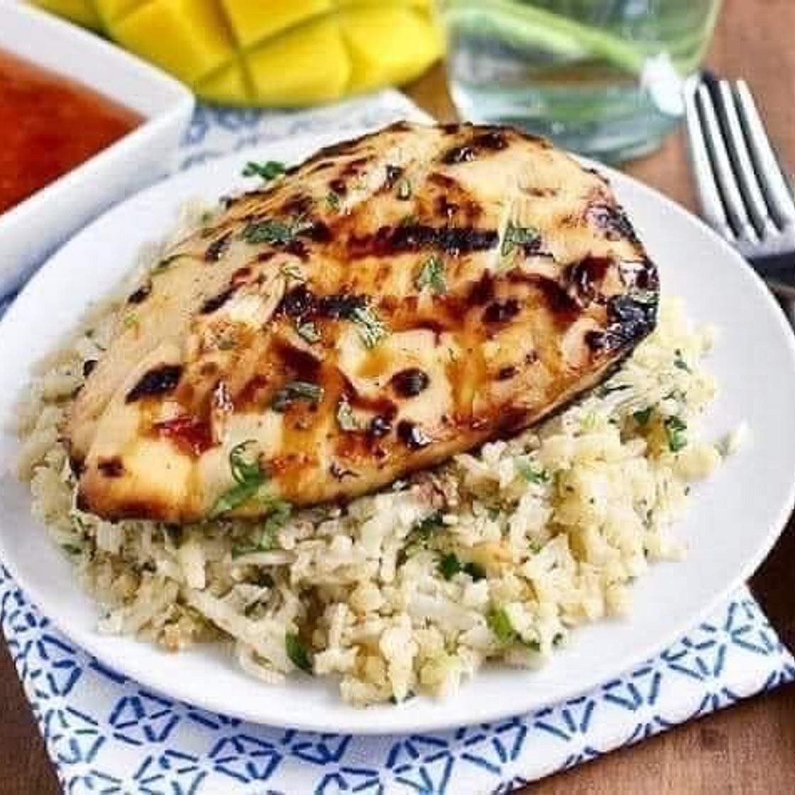 Sweet Chili Coconut-Lime Grilled Chicken