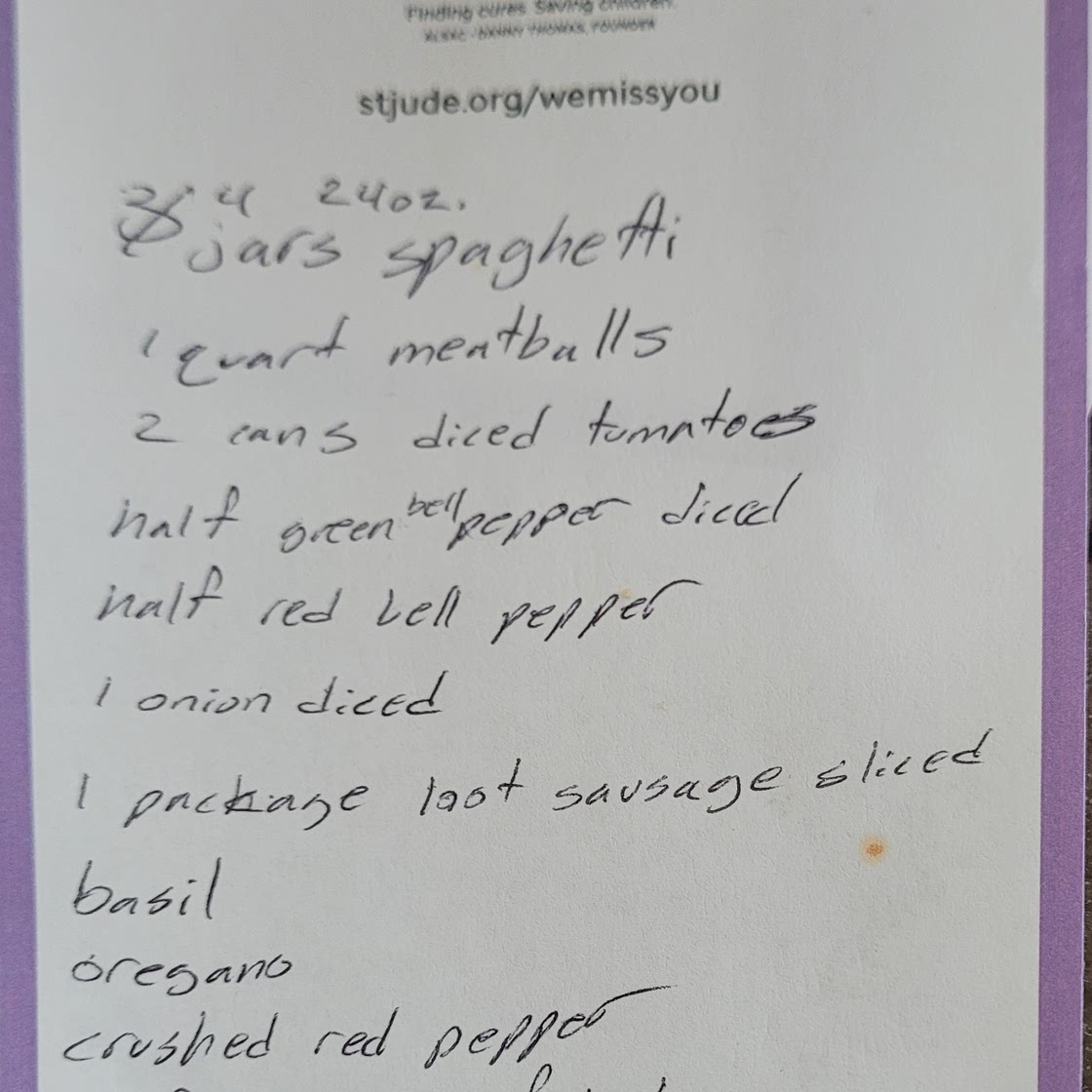 Grandma Sheppard's Spaghetti