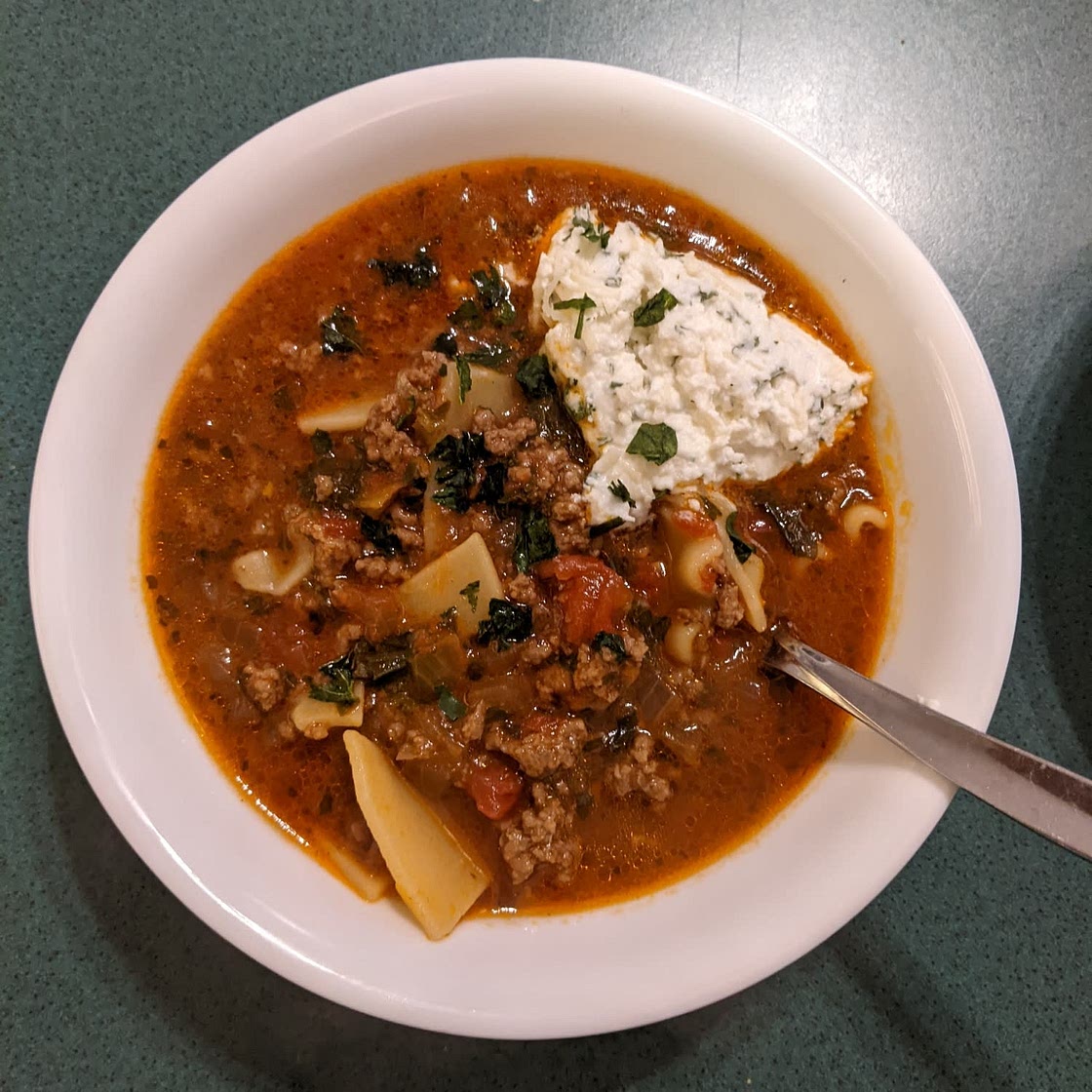 Lasagna Soup